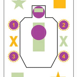 Action Target AGG100 A Girl & A Gun IDPA silhouette paper target 23x35 100 per box