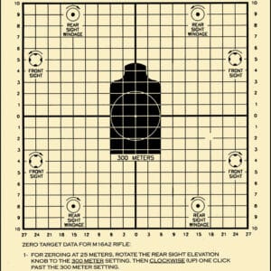 Action Target ALTC2100 center mass tagboard target, 8.75 x 11.5 inches, 25 meters, 100 per box