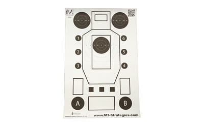 Action Target M3 Multi-Purpose V3 Paper Targets, 100 Pack