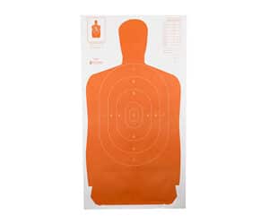 Action Target B-27S orange/white silhouette paper target 24 x 45 inches, 100 per box