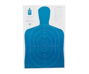 Action Target B27E blue paper silhouette target 23 x 35 inches 100 per box