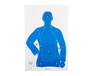 Action Target B21E blue silhouette paper target 23 x 35 inches 100 per box