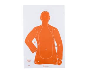 Action Target B-21 orange silhouette paper target 23 x 35 inches, 100 per box