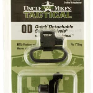 Uncle Mike's 14050 Super Swivel Quick Detach w/Fixed Picatinny Swivel Attachment Blued 1" Loop