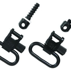 Uncle Mike's 15312 Fore End Band Swivel Set Quick Detach 115 LRB Blued 1" Loop for Tube Magazine Leaver Action Rifles/ Carbines/ Mossberg 500 Shotguns