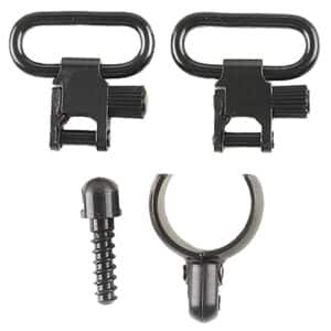Uncle Mike's 15912 Magnum Band Swivel Set Quick Detach 115 SG-1 Blued 1" Loop for 12 Gauge Single/ Over Under Barrel Shotgun