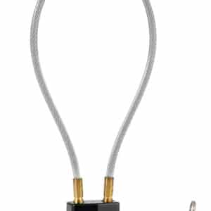 Master Lock 99DSPT Cable Lock Open With Key Black & Gold Steel 14"