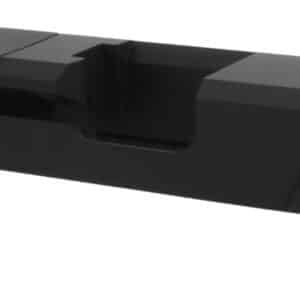 TacFire Replacement Slide 9mm Luger Graphite Black Cerakote Stainless Steel with Optics Cut & Slide Ports for Glock 26 Gen3