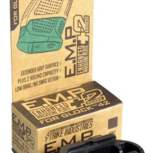 Strike Industries EMPG42B enhanced black polymer magazine plate for Glock 42 (.380 ACP)