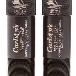 Carlson's Choke Tubes 07260 Delta Waterfowl Remington Rem Choke 12 Gauge Mid/Long Range Knurled 17-4 Stainless Steel
