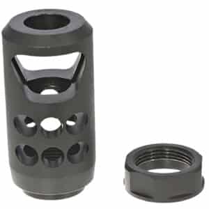 Ruger 90641 American Muzzle Brake Black Matte Steel 11/16"x24 Threads, 2.20" OAL, 1" Diameter 45-70 Gov/450 Bushmaster