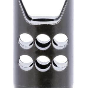 Ruger 90698 Hybrid Muzzle Brake Matte Black Steel 1/2"x28 Threads, 2.20" OAL 1" Diameter, 35 Cal