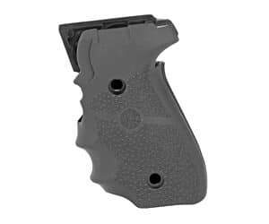 Hogue 28000 black rubber wraparound grip with finger grooves for Sig P228/P229