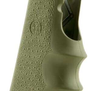 Hogue 45001 OverMolded Grip Cobblestone OD Green Rubber with Finger Grooves for 1911 Government