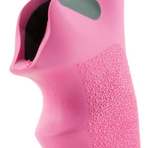 Hogue 78027 Tamer Cushion Pink Rubber Grip with Finger Grooves for Ruger LCR, LCRx
