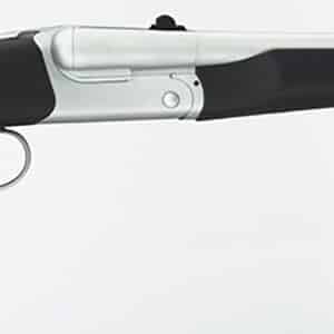 Taylors & Company 210248 Alaskan Howdah Pedersoli 45 Colt (Long Colt) SA 410 Gauge 2 Shot 10.25" Matte Chrome Octagon Barrel, Matte Chrome Steel Frame, Black Rubber Grip