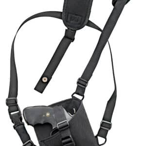 GrovTec US Inc GTHL15102R Trail Pack Shoulder Black Nylon Harness Fits Med/Lg DA Revolver Fits 3-4" Barrel Right Hand