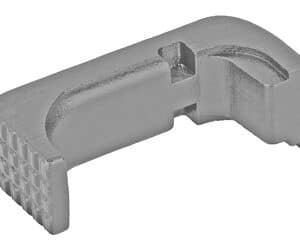 Shield Arms steel magazine catch release for Glock 43X and 48 in gray finish