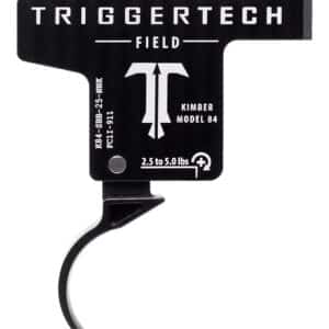 TriggerTech K84SBB25NNK Field Single-Stage Curved Trigger with 2.50-5 lbs Draw Weight & Black PVD Finish for Kimber M84