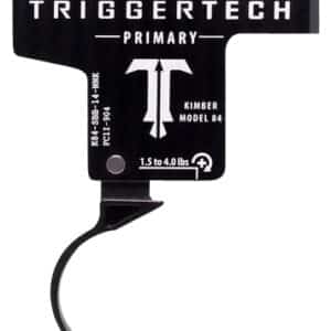 TriggerTech K84SBB14NNK Primary Single-Stage Curved Trigger with 1.50-4 lbs Draw Weight & Black PVD Finish for Kimber M84