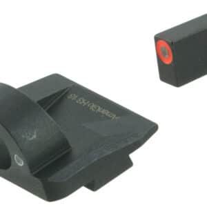 AmeriGlo GL5225 Ghost Ring Sight Set for Glock Green Tritium Orange Outline Front Sight-Green Tritium Rear Sight