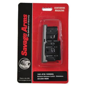Savage 110 stainless steel bottom-release detachable magazine in stainless finish