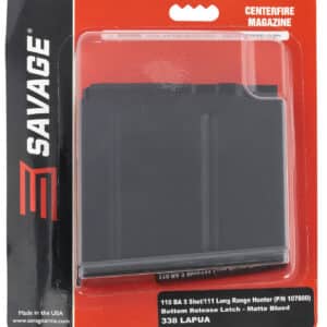 Savage 110BA .338 Lapua 5-round blued steel detachable box magazine