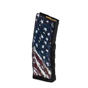 AMEND2 MOD-3 30-round AR-15 polymer magazine with American Flag finish