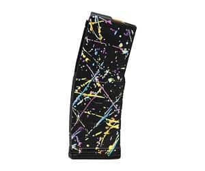 Amend2 MOD-3 30rd Neon Splatter polymer AR-15 magazine, compatible with 5.56/.223