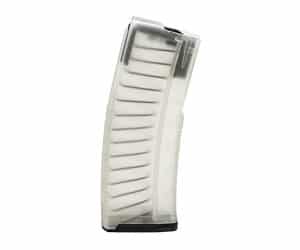 AMEND2 Mod-C translucent glow-in-the-dark AR-15 magazine for 5.56x45/.223 Rem, textured polymer construction