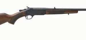 Henry H015-4570 single-shot .45-70 rifle with 22 inch blued barrel and walnut stock