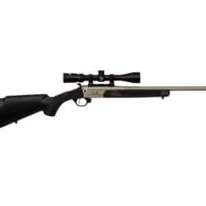 Traditions Outfitter G3 .35 Remington 22-inch stainless Cerakote rifle with black synthetic stock and 3-9x40 scope