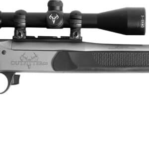 Traditions Outfitter G3 Pro .450 Bushmaster 22 inch threaded barrel rifle with mounted 3-9x40 scope and black adjustable stoc