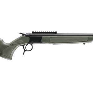 CVA Scout Spur .410 single-shot shotgun blued barrel OD green synthetic stock with Picatinny rail