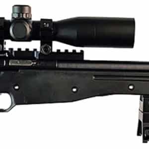 Keystone Crickett Precision 22LR 16.125in rifle with synthetic black stock and included scope