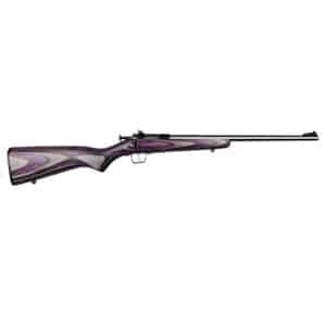 Davey Crickett Crickett KSA2228 youth .22 LR rifle with 16.12 in stainless barrel and purple laminate stock