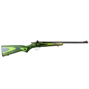 Keystone Sporting Arms Crickett KSA2231 Youth .22 LR rifle with green and black laminate stock