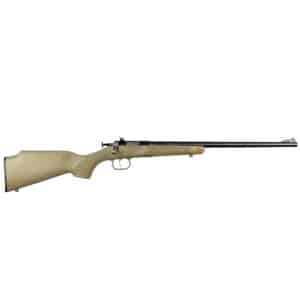 Keystone Crickett G2 .22 LR youth single-shot rifle, 16.125 in blued barrel, desert tan synthetic stock