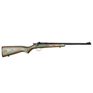 Keystone Crickett Gen 2 .22 LR rifle with camo laminate stock and blued barrel