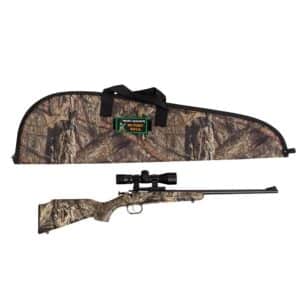 Keystone Crickett KSA2163BSC .22 LR 16.12 in Mossy Oak Break-Up synthetic stock rifle with scope
