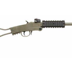 Chiappa Little Badger .22 LR 16.5 inch OD Green folding rifle with threaded barrel and wire stock
