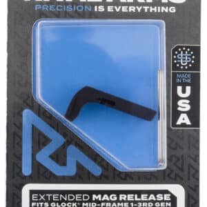 Rival Arms extended magazine release for Glock Gen 3 in hard black anodized aluminum