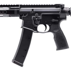 Daniel Defense PCC SBR 9mm 8.3in black with DD4 7-inch M-LOK rail, side view