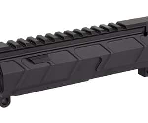 Bootleg Billet AR-15 upper receiver assembly in black, 7.2 oz, MIL-SPEC hard anodizing