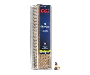 CCI 22 CB Short 29gr LRN 100rd box rimfire ammunition