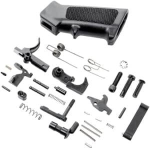CMMG AR-15 lower parts kit black mil-spec with A2 pistol grip