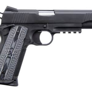 Colt 1911 CCU Rail Government .45 ACP 5-inch Matte Black DLC right-side view