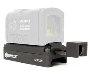Kinetic Development Group Sidelok Aimpoint ACRO quick-detach mount in black anodized finish