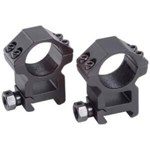 Traditions Tactical 30mm medium matte black 4-screw scope rings on Picatinny rail