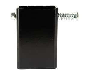 2x4 post plate hanger steel target hanger for AR500 plates, black